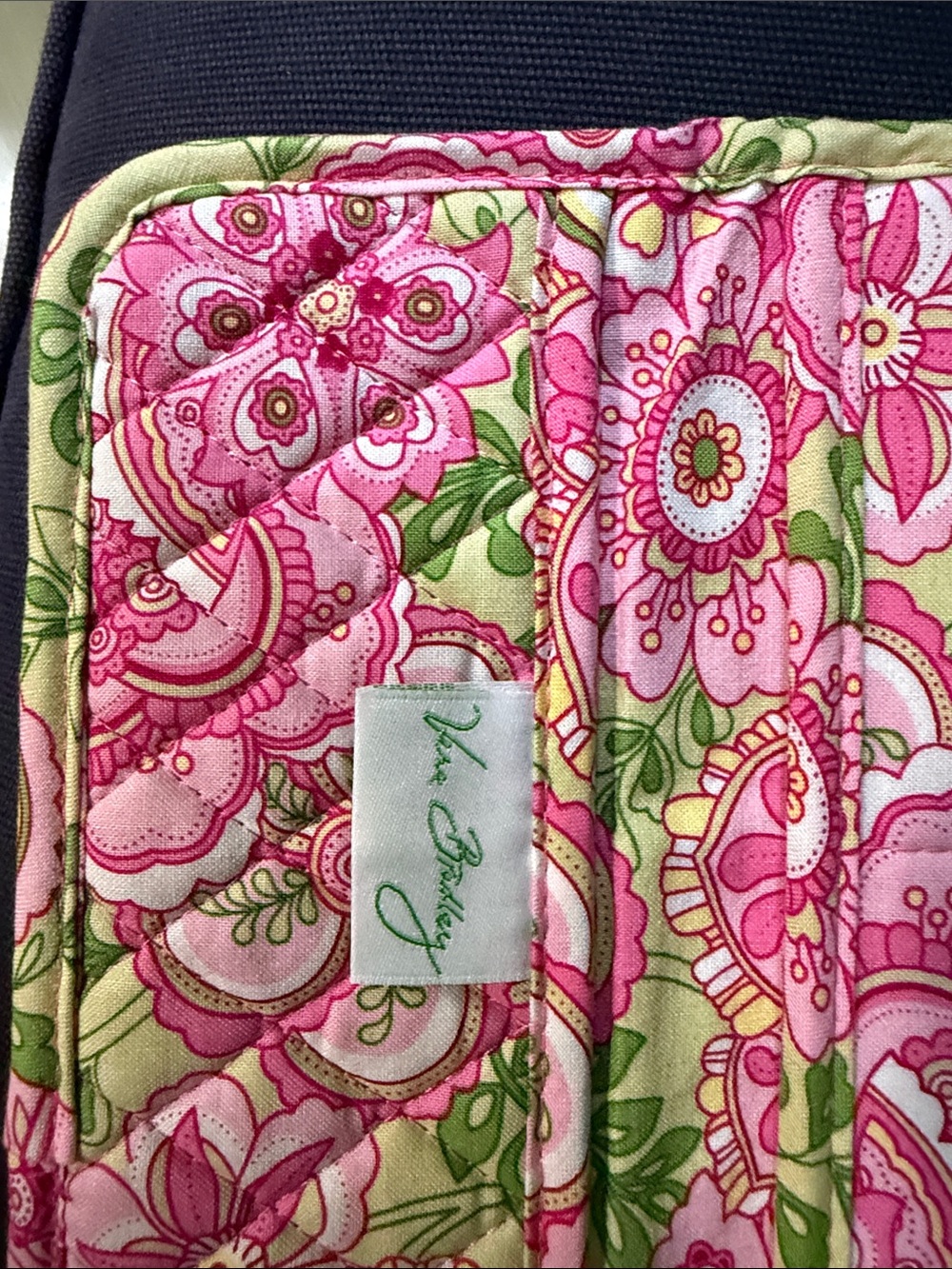Vera Bradley Pink Floral Quilted Cotton Wallet - Picture 5 of 7